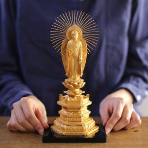 仏像 阿弥陀如来立像 浄土真宗 御西用 23.5cmの詳細画像2