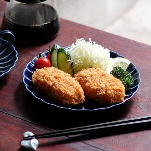 ぎやまん陶 六寸皿 茄子紺ブルー カネコ小兵 ...の詳細画像5