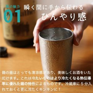 送料無料 名入れ 錫製 タンブラー ベルク小ペ...の詳細画像2
