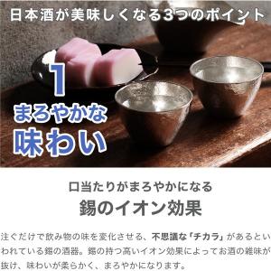 名入れ 能作 錫製 酒器セット ぐい呑み(錫×...の詳細画像2