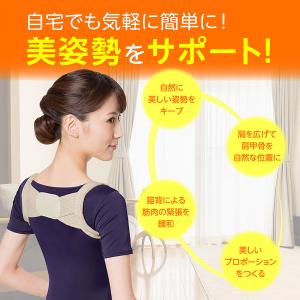 猫背矯正ベルト 姿勢矯正 男性用 背筋 まきが...の詳細画像5