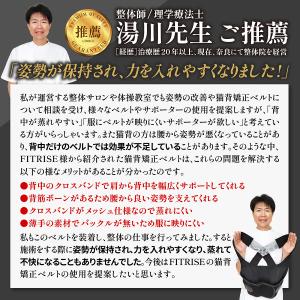 猫背矯正ベルト 姿勢矯正 男性用 背筋 まきが...の詳細画像3