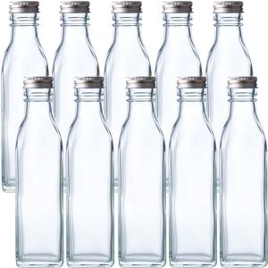 ガラス瓶 ドレッシング瓶 SO-200角PP 215ml -10本セット-｜garasubin