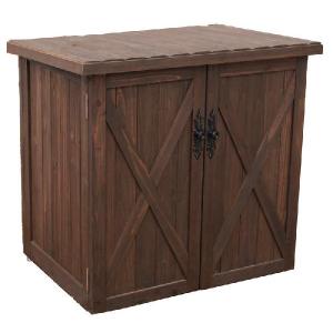 木製収納庫 物置 収納庫  オールドカントリー調 オープンストッカー