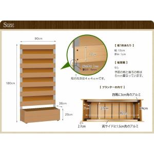 安い購入 目隠しフェンス サンディング プランター付きフェンス フルブラインド 高さ180cm幅90cm板間隔0cm 庭 樹脂 フェンス Diy サクリア 新品値下げ