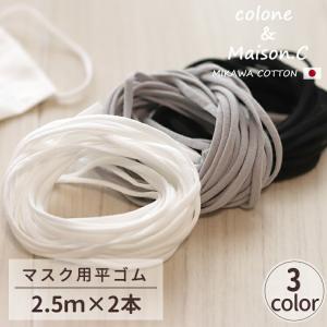 マスク用 平ゴム 2.5m×2本の商品画像