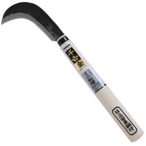 千吉 金 登鎌 300g 54.5cm 木鎌 両刃 鋼付 枝打ち 枝払い かま 除草