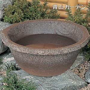タカショー 水鉢 和風 ウォーターガーデン 庭 水生植物 メダカ / 水鉢 かまはだ /小型