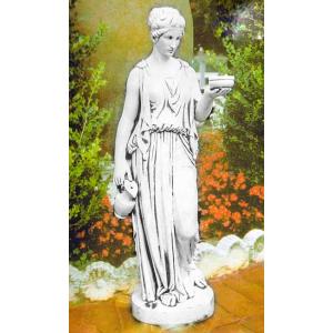 ◇自社配送限定◇　デコールガーデン　イタリア製　大理石『花かご少女』　マリア像 イタリア製ビーナス像（ガーデン オーナメント） 水を汲む乙女（大