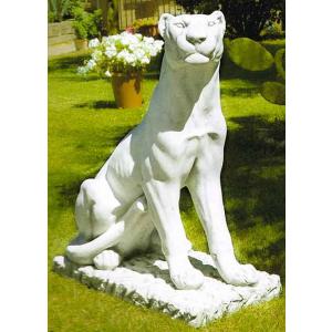 イタリア製動物像（ガーデン オーナメント） シリアのライオン（左