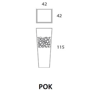 大型 ステンレス プランター イタリア製 PO...の詳細画像3