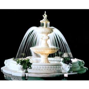 イタリア製】石造噴水 ライオンアーチ壁泉 PapiniAgostino FO-020020