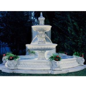 イタリア製】石造噴水 ライオンアーチ壁泉 PapiniAgostino FO-020020