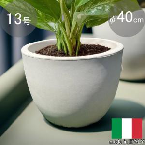 イタリア製 プランター ミラノ 50cm H75cm 16号相当 茶色 スクエア