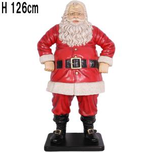 クリスマスプレゼントを配るサンタのソリ 大きい オブジェ 置物