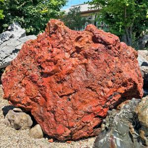 三波石 巨大 延段 踏石 青石 幅約3m30cm 特大 庭石 敷石 飛び石 和風