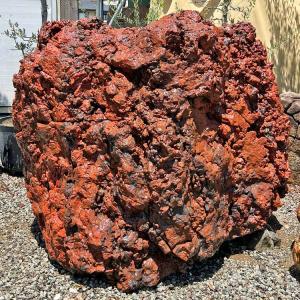 紅加茂石 水石 磨き 景石 鑑賞石 赤石 台付き 飾り石 パワーストーン