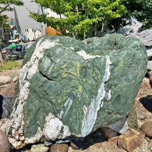天然石 沓脱石 高さ45cm 幅169cm 玄関 作法 靴脱ぎ石 縁側 庭 2 庭石