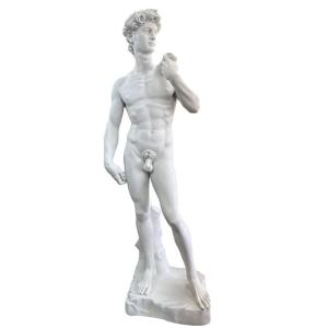 イタリア製 ダヴィデ像 石像 高さ約1m60cm ダビデ像 男性像 オブジェ mod1193 人物像...