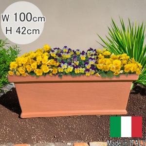 イタリア製 プランター ダブルリム 430L 特大 超大型 大きい 植木鉢