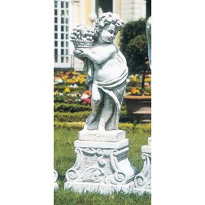 イタリア製子供像（ガーデン オーナメント） 子供の楽団（小）リュート