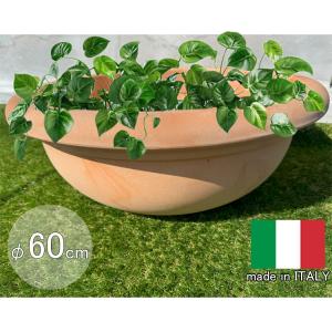 イタリア製 プランター ミラノ 50cm H75cm 16号相当 茶色 スクエア