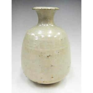 李朝 白磁大壺 高さ約46cm 韓国 朝鮮 陶磁器 希少 花生 花瓶 美品 壺