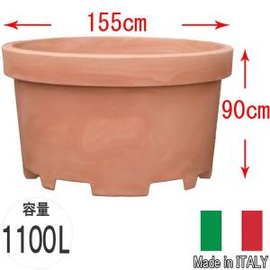 デザイン 大型 コンテナ 1100L φ155cm プランター 大きい プラスチック 業務用 プロ 特大 巨大 植木鉢 果樹 シンボルツリー 貯水 タンク 水鉢 水槽 池 プール