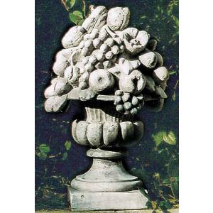 イタリア製石像（ガーデン オーナメント） フルーツ飾り（大