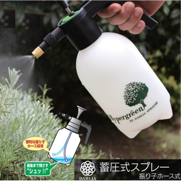 蓄圧式噴霧器スプレー　全自動マイスター2L（真鍮ノズル 2200）〜新機能 振り子式ホースで斜め吹き...