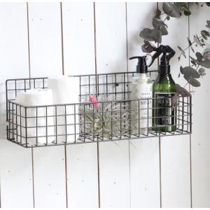 メッシュ プランターラックMサイズ幅42cm DTFF2432〜ワイヤーバスケット アイアン JDS503Renew