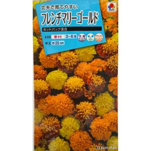 花種子 フレンチマリーゴールド ホットパック混合 タキイ種苗のタネ