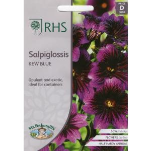 【種子】 Mr.Fothergill's Seeds Royal Horticultural Society Salpiglossis Kew Blue RHS サルピグロッシス キュー・ブルー ミスター・フォザーギルズシード｜gardeningivy