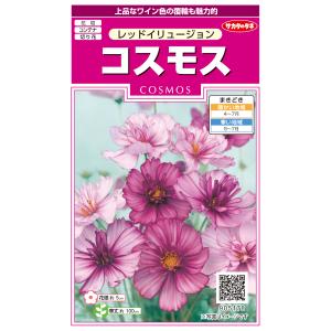 花種子 お徳用パック！ コスモス畑 センセーション混合 タキイ種苗の