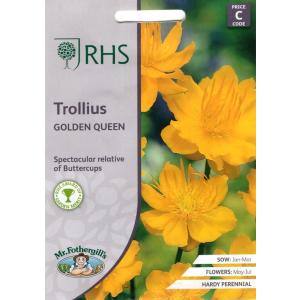 【種子】Mr.Fothergill's Seeds Royal Horticultural Society Trollius GOLDEN QUEEN RHS トロリウス ゴールデン・クイーン ミスター・フォザーギルズシード｜gardeningivy