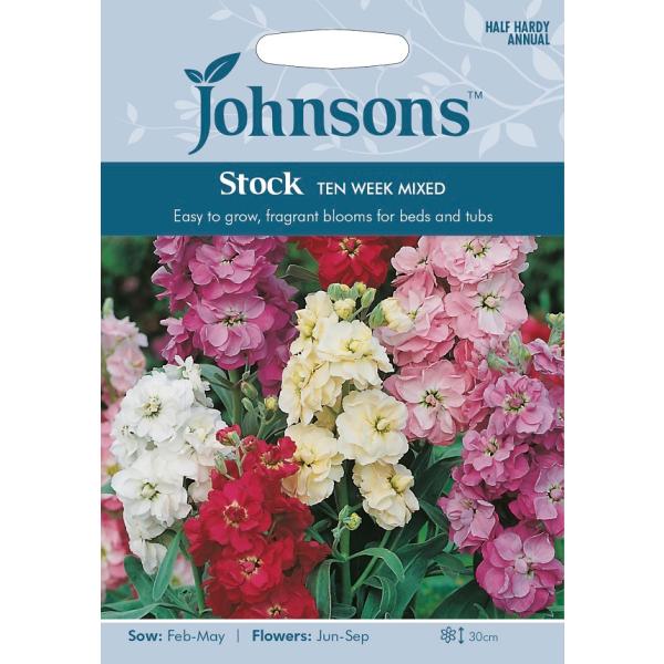 【種子】Johnsons Seeds Stock TEN WEEK MIXED ストック テン・ウィ...