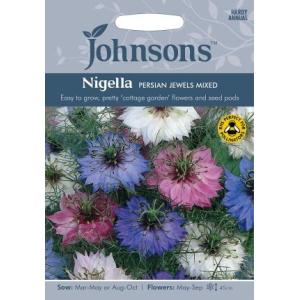 【種子】Johnsons Seeds Nigella PERSIAN JEWELS MIXED ニゲラ ペリシアン ジュエル ミックス ジョンソンズシード