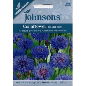Johnsons Seeds Cornflower Double Blue コーンフラワー（セントーレア）