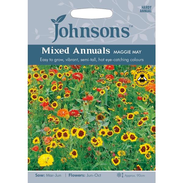 【種子】Johnsons Seeds Mixed Annuals Maggie May ミックスド・...