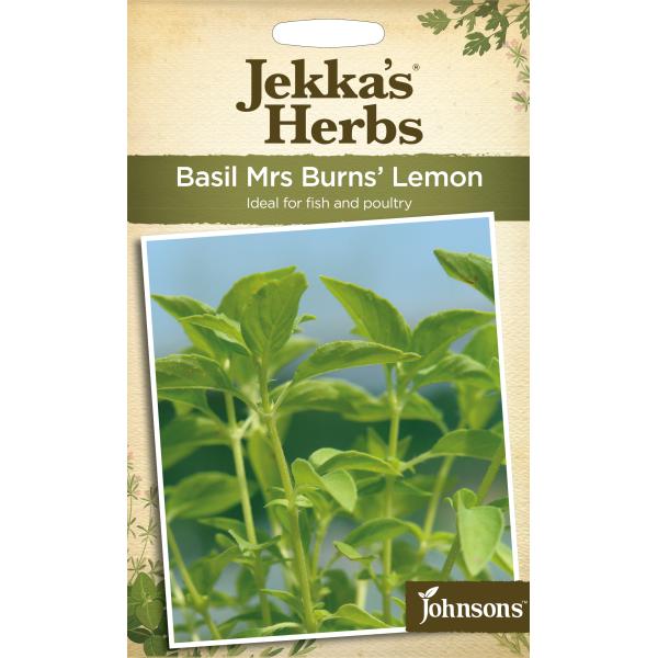 【種子】 Johnsons Seeds Jekka&apos;s Herbs Basil Mrs Burns&apos;...
