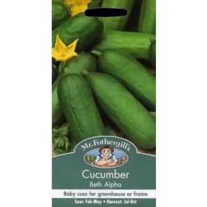 【種子】 Mr.Fothergill's Seeds Cucumber Beth Alpha キューカンバー（きゅうり） ベス・アルファ ミスター・フォザーギルズシード｜gardeningivy