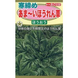 野菜種子 寒締あまーいほうれん草 ほうおう トーホクのタネ