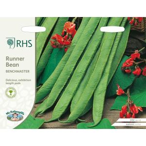 【種子】 Mr.Fothergill's Seeds Royal Horticultural Society Runner Bean Benchmaster RHS ランナー・ビーン ベンチマスター ミスター・フォザーギルズシード｜gardeningivy
