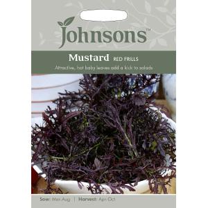 Johnsons Seeds Mustard Red Frills マスタード レッド フリルス ジョンソンズシード