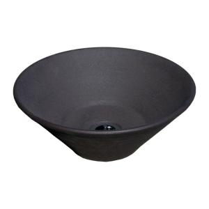 手洗い鉢 陶器の水鉢 IBUSHI黒釉（メーカー取り寄せ品）