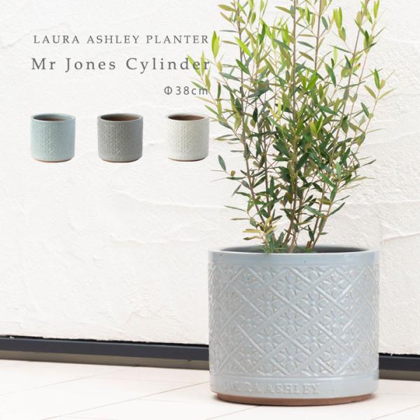 Mr Jones Cylinder 直径38cmサイズ LAURA ASHLEY PLANTER（在...