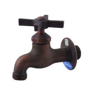 スタンダード蛇口 十字ハンドル ブロンズ色 「GM3-F-202」「JWWA認定