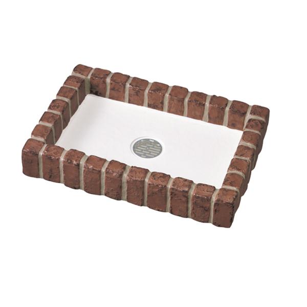 立水栓ユニット 大型パン レトロブリックパン ミスティレッド 「PF-SP-PR-MRD」（メーカー...