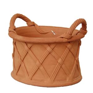 ウィッチフォード 植木鉢 ハンドル付きバスケット 直径44cmサイズ