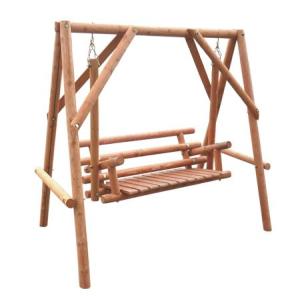 木製ブランコ（塗装済）　ブラウン　55001　/　遊具　ガーデン